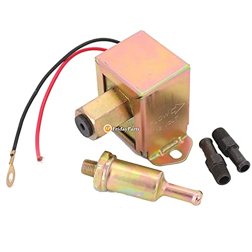 FridayParts 12V 1.4A Fuel Pump 84130988 Compatible for New Holland C175 L150 L160 L170 L175 L213 L215 L218 L220 LS150 Replacement