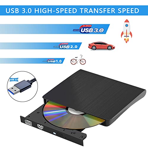 Image of Dainty External CD Drive Portable Drive USB3.0 Portable Drive Can Read DVD /CD is Suitable External CD /DVD Drive for Laptop /Desktop /Windows10 /8 /7 /XP