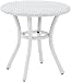 Crosley Furniture Palm Harbor Outdoor Wicker Round Side Table - White
