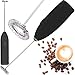Produktbild Retoo Milchaufschäumer Mini Elektrisch Stab, Elektrischer Milk Frother für Kaffee Latte und Cappuccino Batteriebetriebener Heiß Schokolade 11500 Schaumbereiter Getränkemixer Kaffeeaufschäumer Schwarz