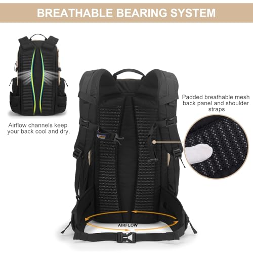 Image of MOUNTAINTOP 30L Hiking Backpack,Men Women Camping Backpack,Lightweight Trekking Travel Backpacks for Climbing Skiing Cycling