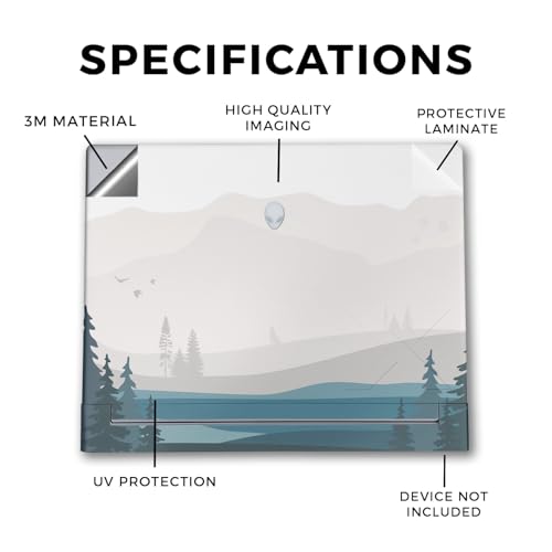 Image of Laptop Skin Compatible with Alienware X16 R2 (2024) - Tundra - Premium 3M Vinyl Protective Wrap Decal Cover - Easy to Apply | Crafted in The USA by MightySkins