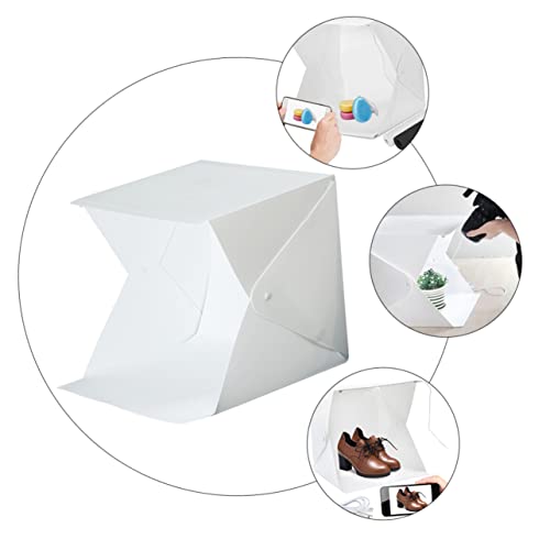 HOMSFOU 6 Conjuntos De Barraca De Luz De Estúdio Dobrável Mini Estúdio Fotográfico Tenda Softbox Pro