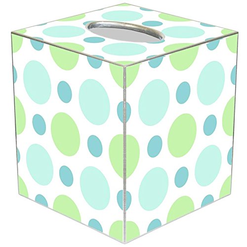 Blue Bubble Gum Paper Mache Tissue Box Cover