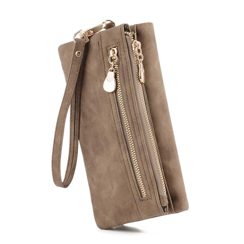 LHHMZ Women Long Wallet Large Capacity Wallet Long Clutch Bag Multiple Card Slots Wallets Ladies Purses Soft Leather Purses