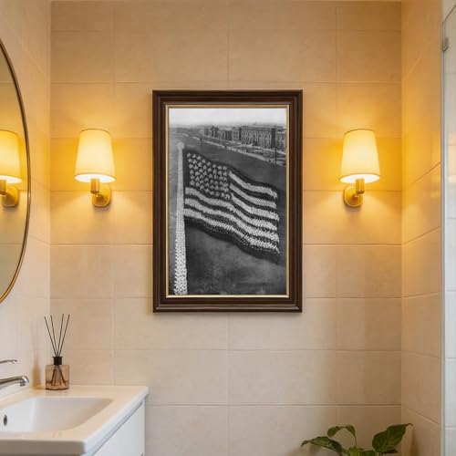 Drapeau américain en impression sur toile Arthur Mole pour bureau vintage - 7