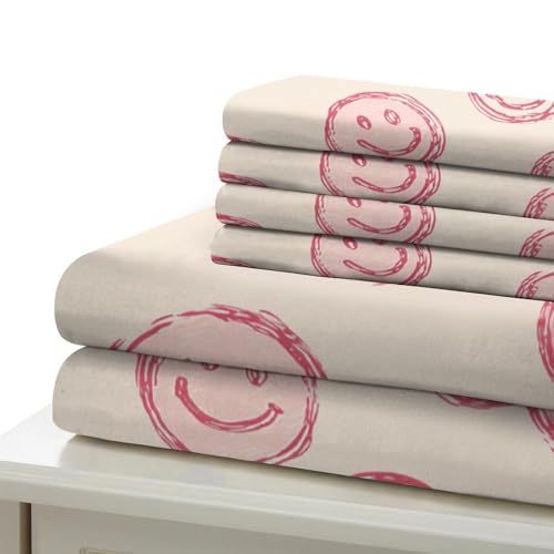 Housse de couette Smiley Faces 260x220 en microfibre respirante avec taies - 7