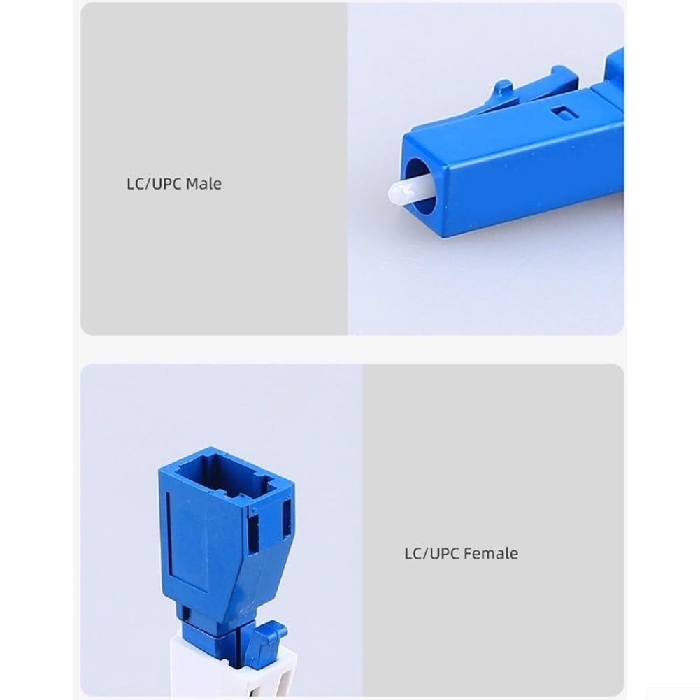 Lot de 10 atténuateurs de fibre optique, résistance d'atténuateur de fibre et retardateur de flamme avec interfaces LC/UPC pour réseaux à fibre monomode