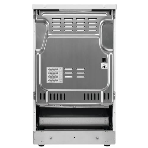 AEG Standherd mit Glaskeramik-Kochfeld, 50cm, A, 1 Paar Teleskopschienen, Bräterzone, Mehrkreiskochzone, Versenkknebel, Grillfunktion, Display mit Uhr, Mattschwarz, CCB54492BB