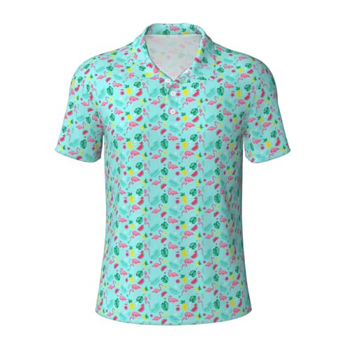 Polo homme flamant rose respirant parfait pour l'été