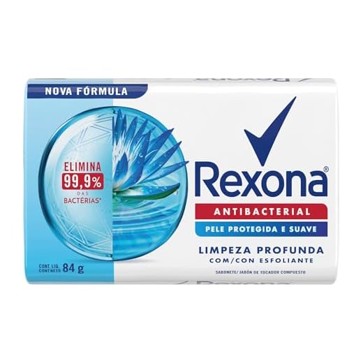 Sabonete em barra antibacteriano Rexona Limpeza profunda Elimina 99% das bactérias 84 GR