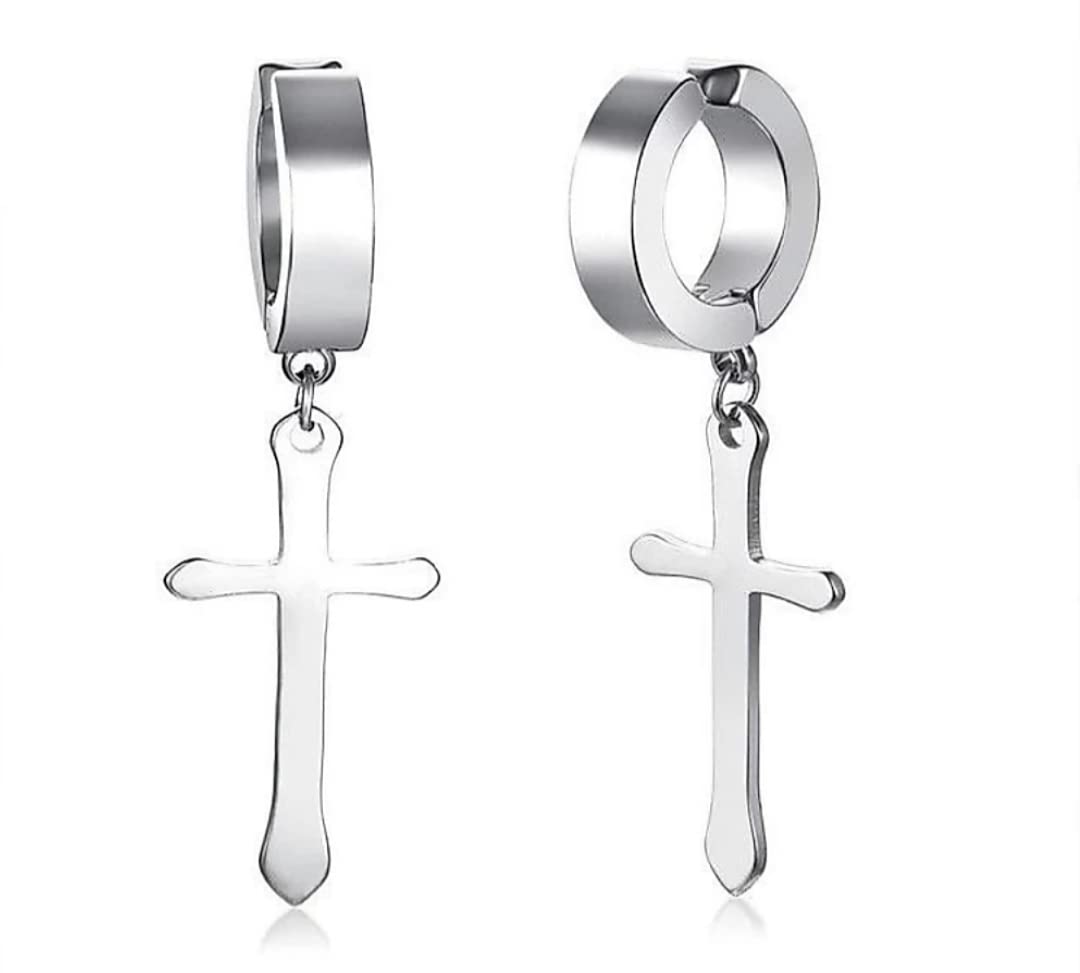 See full amazon price history chart for Street Studio Religious Jesus Christ Cross Thick Long Silver Stainless Steel Pressing type Earrings For Men And Women (2) Street Studio Religious Jesus Christ Cross Thick Long Silver Stainless Steel Pressing type Earrings For Men And Women (2) (B09ZGDGMS7) Amazon Price History, Amazon Price Tracker