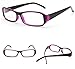 FancyG Vintage Inspired Classic Rectangle Glasses Frame Eyewear Clear Lens - Purple