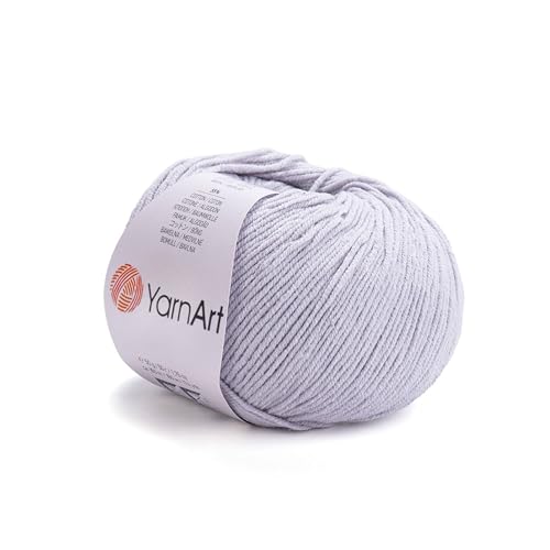 Image of YarnArt Genius Soft Cotton Acrylic Blend Yarn - Amigurumi, Crochet and Knitting -%55 Cotton-45% Acrylic, Craft Yarn for Kids and Adults Garments, Baby Items and Accessories, 174 yds / 50 g