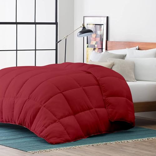 Image of Razzai MammaYo Restful Sleep Microfiber Summer Season Ac Comforter 120GSM (90 inch x 100 inch Inches /228cm x 254cm) - Double Bed Comforter|Burgundy
