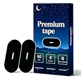 Mouth Tape for Sleeping Women Men 60 Pack, Travel-Friendly, Elastic Strips for Athletic Support