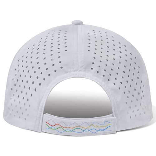 Image of UPF 50+ Performance Water Resistant Baseball Cap Lightweight Breathable Hat Golf Running Boat Hiking for Men Women