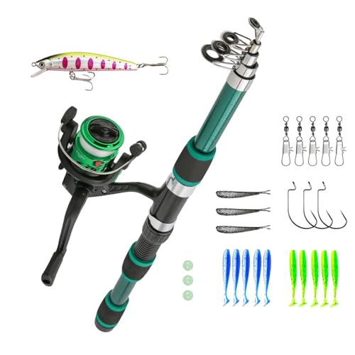 Juego de pesca juvenil de 1,8 m perfecto para regalar en cumpleaños y actividades