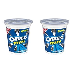 OREO Mini Chocolate Sandwich Cookies Go-Pak, On The Go Snacks, 3.5 oz (Pack of 2)