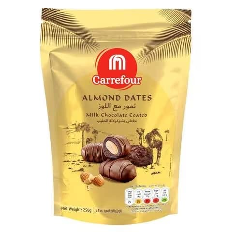 Carrefour Almond Dates Coated With Milk Chocolate Delicious 250 g (B0C2V7YPRS) Amazon Price History, Amazon Price Tracker