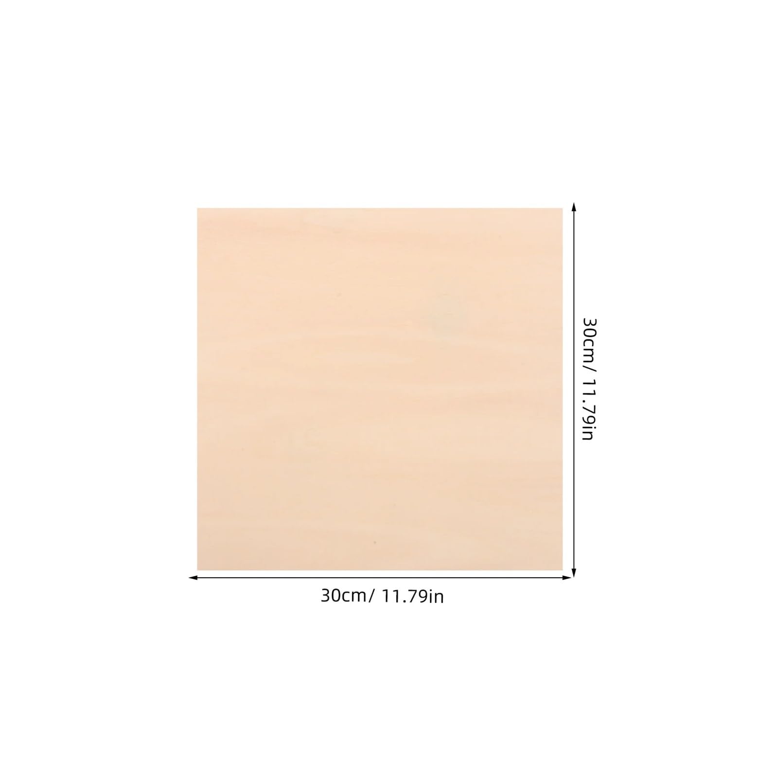 Láminas de madera sin tratar 6 láminas de madera contrachapada 30 cm, lisas y sin acabado, ideales for manualidades, pintura, tallado, letreros trabajos carpintería
