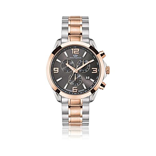 Philip Watch Orologio Da Polso Blaze Da Uomo Al Quarzo In Acciaio Inox R8273665001, Bracciale