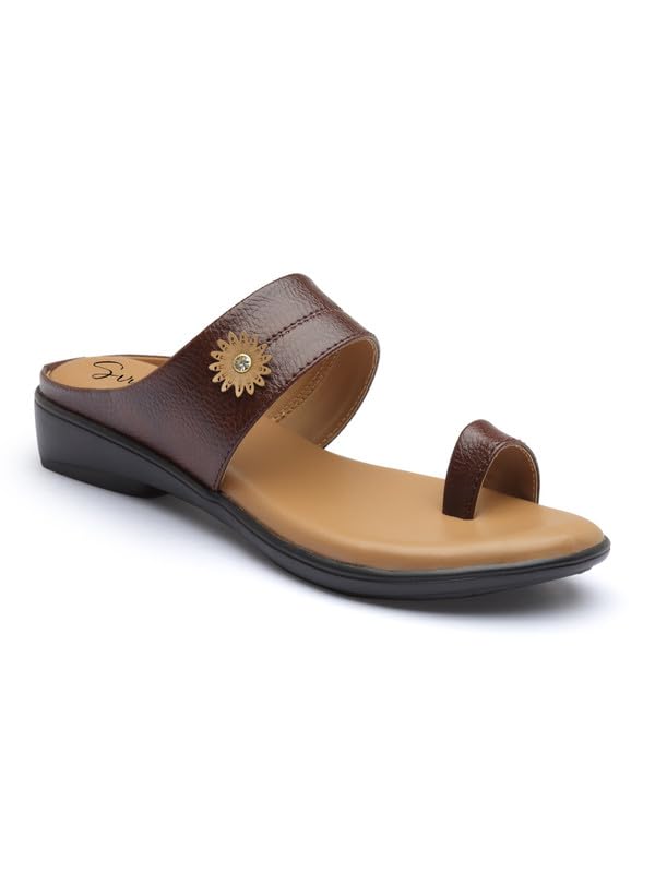 SVYA Women Sandals Ensures Lasting Comfort (4 (Uk)_Brown) (B0CVX2MJW6) Amazon Price History, Amazon Price Tracker