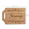Hand-Engraved Bamboo Chopping Board for Nanny - 'Everything Tastes Better When Nanny Makes It' Personalized Kitchen Gift with Grandchildren's Sentimental Touch - Christmas/Birthday Keepsake #2