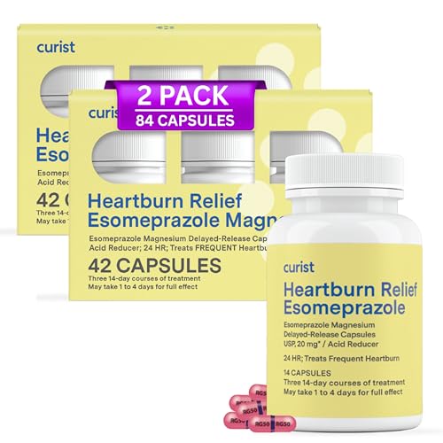 Curist Esomeprazole 20mg Capsules Delayed-Release 84 Count - Acid Reflux