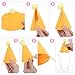 Tyqour 6PCS Mini Party Hats for Stuffed Animals Birthday Party Hats Felt Cone Hats with Pom Poms for Baby Small Cats Dogs Toy Figures Holiday Felt Hats