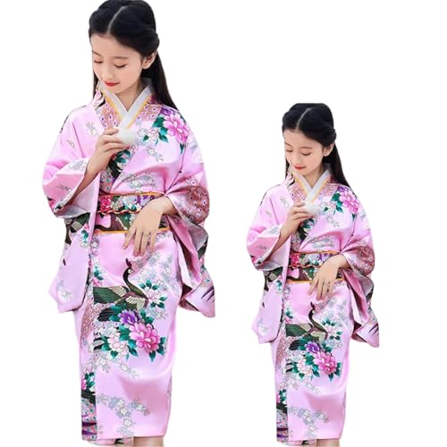 Robe kimono traditionnelle à fleurs pour filles pour fête