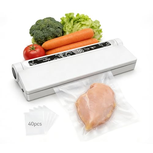 Vacuum Sealer For Food, 75KPA Strong Suction for Dry &