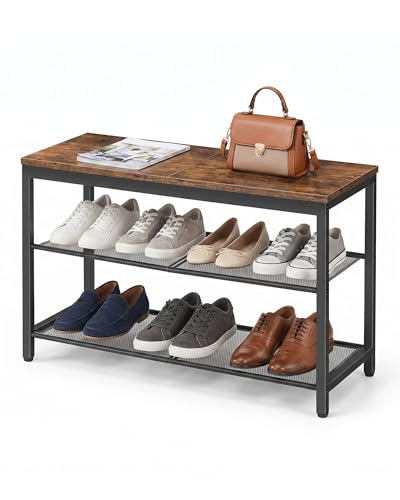 HOOBRO 3-Tier Shoe Bench