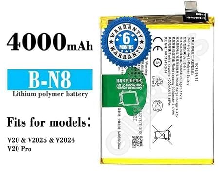 Image of Original B-N8 Battery for Vivo S7, V20 & V20, S7, V20, V20 Pro Battery with 6 Month Warranty****(P00162)
