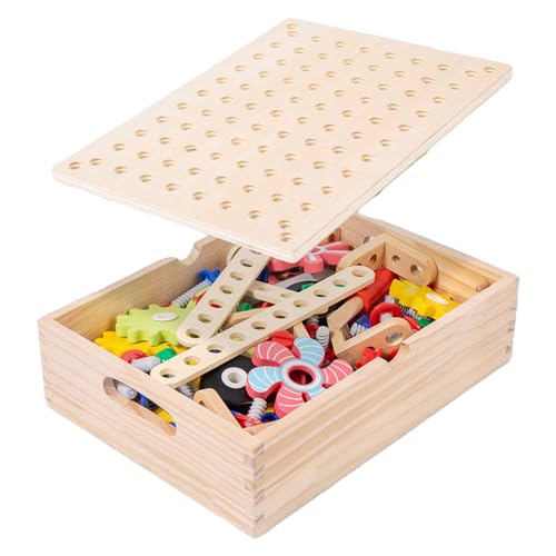 Flkiglm Juego de de Engranajes | Juguetes de Madera Juego de Mesa de Engranaje | Juguete Educativo Educativo para guarderías y preescolares