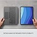 Logitech Combo Touch iPad Pro 12.9-inch (5th, 6th gen - 2021, 2022) Keyboard Case - Detachable, Backlit, Kickstand, Trackpad, Smart Connector - Gray USA Layout (Renewed)
