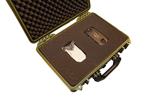 Image of MEIJIA All Weather IP67 Waterproof Hard Camera Case,Hard Protective Case,Hard Case with Customizable Foam,Fit Use of Drones,Camera,Equipments,Pistols(Green,18.5 x14.06x6.93inches)
