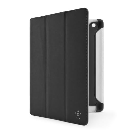Belkin Pro Color Duo Tri-Fold Folio Case / Cover with Stand for the Apple iPad 3 with Retina Display (4th Generation) & iPad 3 and iPad 2 (Black)