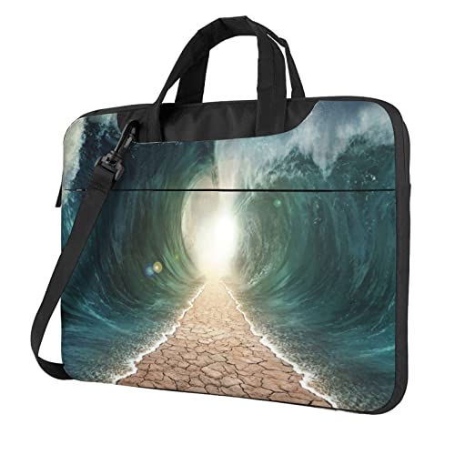 Sac léger pour ordinateur portable sacoche bandoulière noire urbaine