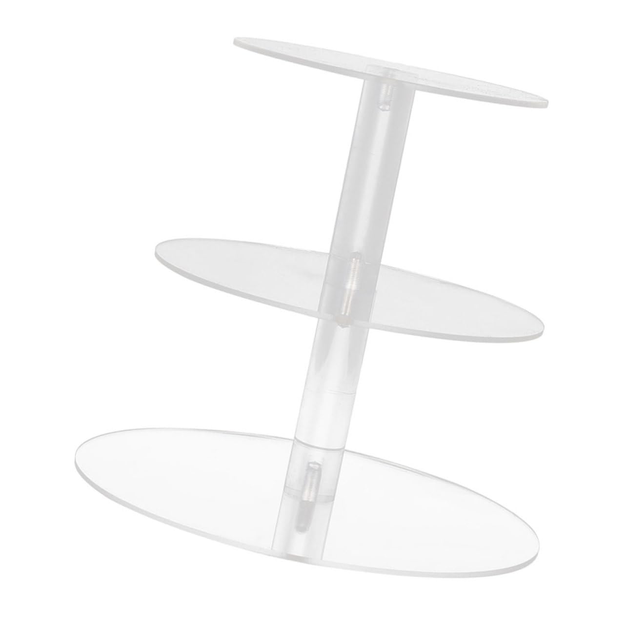 NAMOARLY Acrylic Cake Stand Convenient Cake Holder 3 Tier Cupcake Holder 3 Tiered Serving Tray Cake Display Cupcake Tower Server Tray Wedding Decorations for Ceremony Transparent