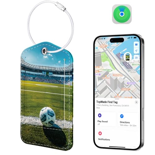 Image of TopMade Luggage Tags, Works with Apple Find My, Smart Suitcase Tag Tracker
