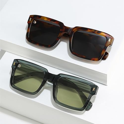 Lunettes de soleil pour femmes et hommes rétro UV400 tendance punk avec rivets de luxe