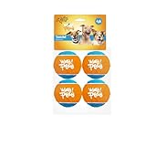 ALL FOR PAWS 2.5’’ Dog Tennis Ball 4PCS, Soft & Durable Dog Ball Toys for Interactive Play, Launcher Compatible Fetch Dog Ball