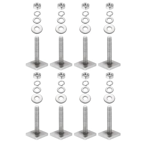 Pernos T M6 x 35mm juego de tornillos de cabeza cuadrada de acero inoxidable para portaequipajes