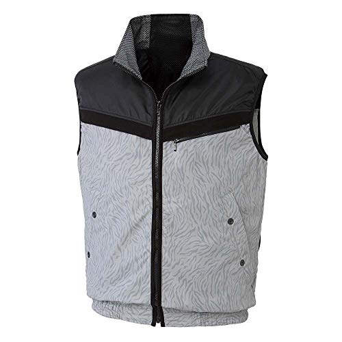 [Cooling Wear] SUN-S(�T���G�X) �yKU96990�z�󒲕��_�� ���ʃx�X�g ���̂݁^�I���W�i���X�e�b�J�[�t (6.�V���o�[, XL(3L))