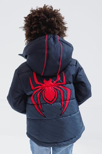 Image of Marvel Hooded Zip-Up Puffer Jacket Toddler to Big Kid