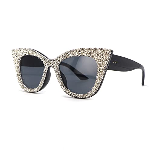 Melrose Fashion Polarized Reader Rhinestones Sunglasses Women Crystal Sunglasses Bling Diamond Eyeglasses Shades UV400