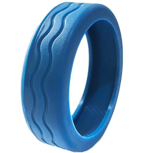 8pieces Quiet Wheel Covers for Luggage Solid Color Rubber Suitcase Wheel Protectors Reduce Noise Easy Install for Travel, Blue, As shown in the picture (error 1-2cm)