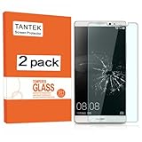 TANTEK HD-Clear Anti-Scratch Tempered Glass Screen Protector for Huawei Mate 8 - 2 Pack