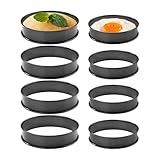 Cuisson Efficace : Disponible en diamètres de 8cm à 10cm, ce moule permet la cuisson simultanée de plusieurs muffins sinon mousses, de temps et parfait pour les réunions de famille sinon petits incidents